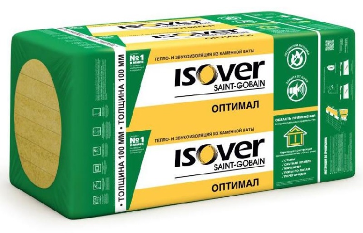 Утеплитель Изовер Руф Н Оптимал 1000х600х130 мм, 3 шт. уп