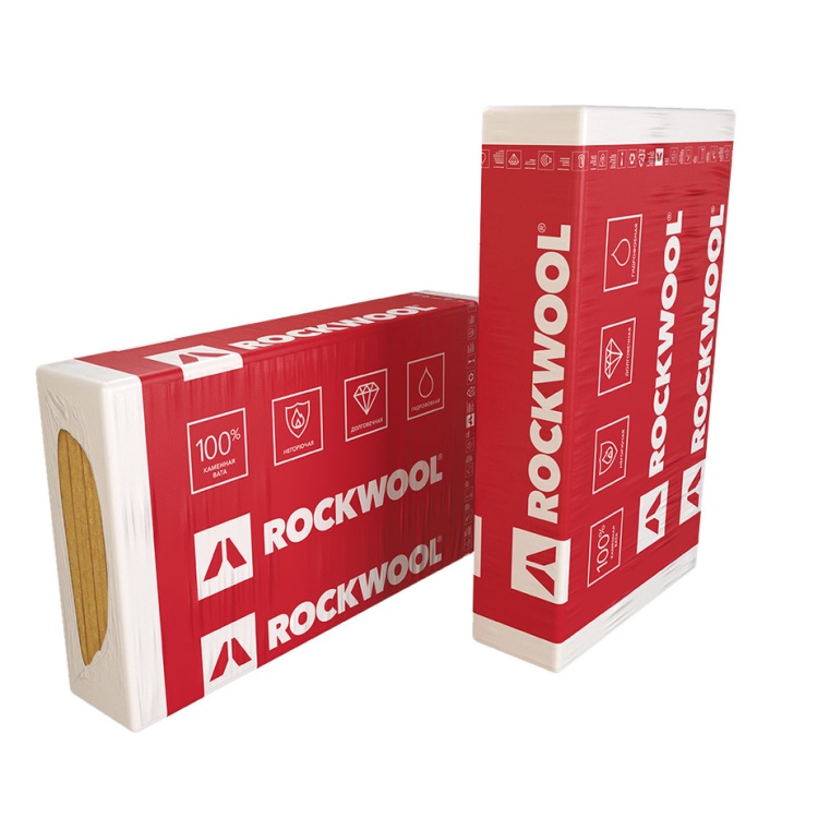 Утеплитель Rockwool Фасад Баттс Д Оптима 1200х600х200 мм, 1 шт. уп