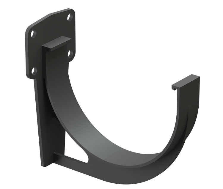 Кронштейн желоба ПВ настенный DOCKE Premium, графит