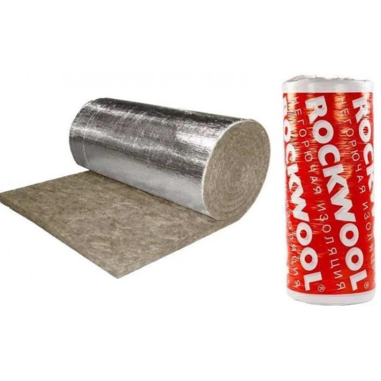 Утеплитель Rockwool Вайред Мат I 105 Кашированный фольгированный 6000х1000х30 мм