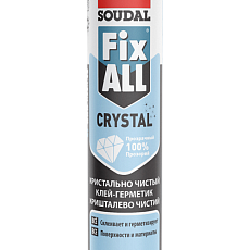 Soudal Герметик MC-Полимер FIX ALL Crystal прозрачный 12*290 мл